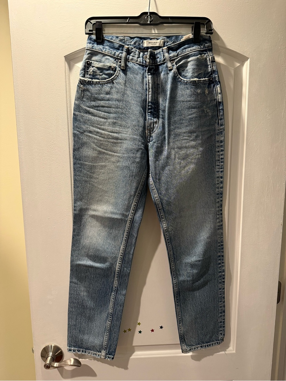 Moussy tapered ankle length jeans 26